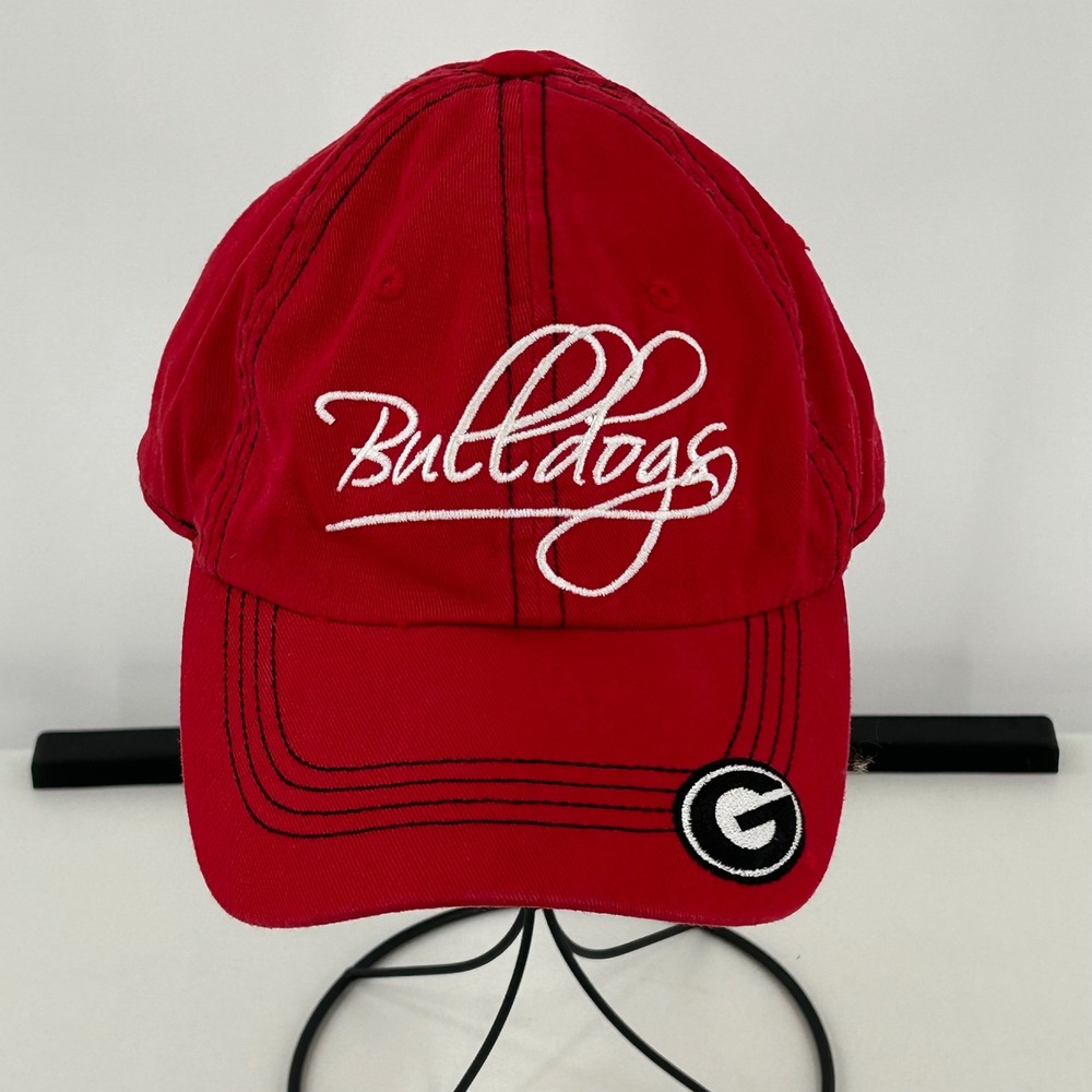Georgia Bulldogs Hat Red Embroidered NCAA Baseball Cap‎ Adjustable